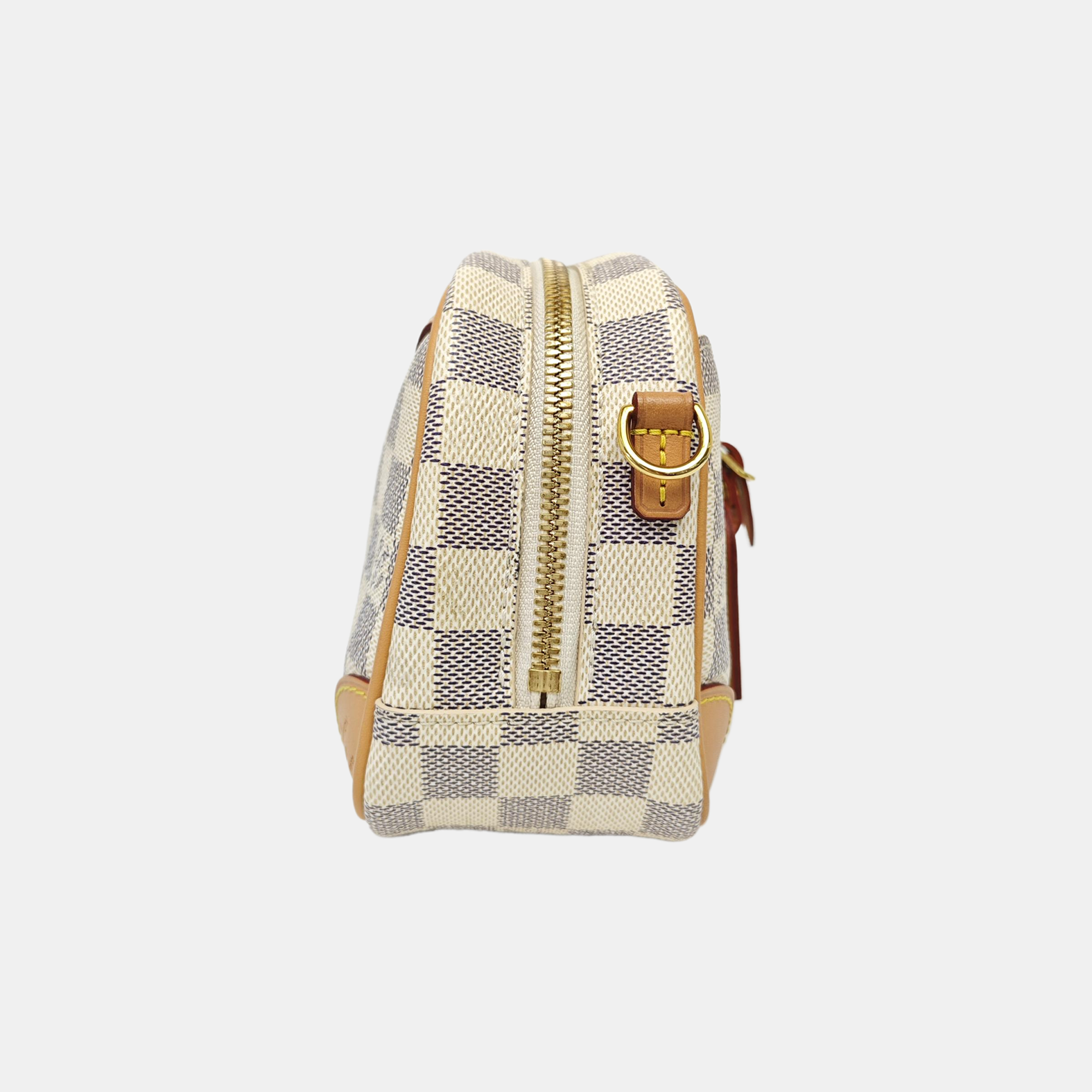 DEAUVILLE Mini Damier Azur Coated Canvas White