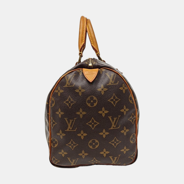 SPEEDY 30 Monogram Coated Canvas Brown