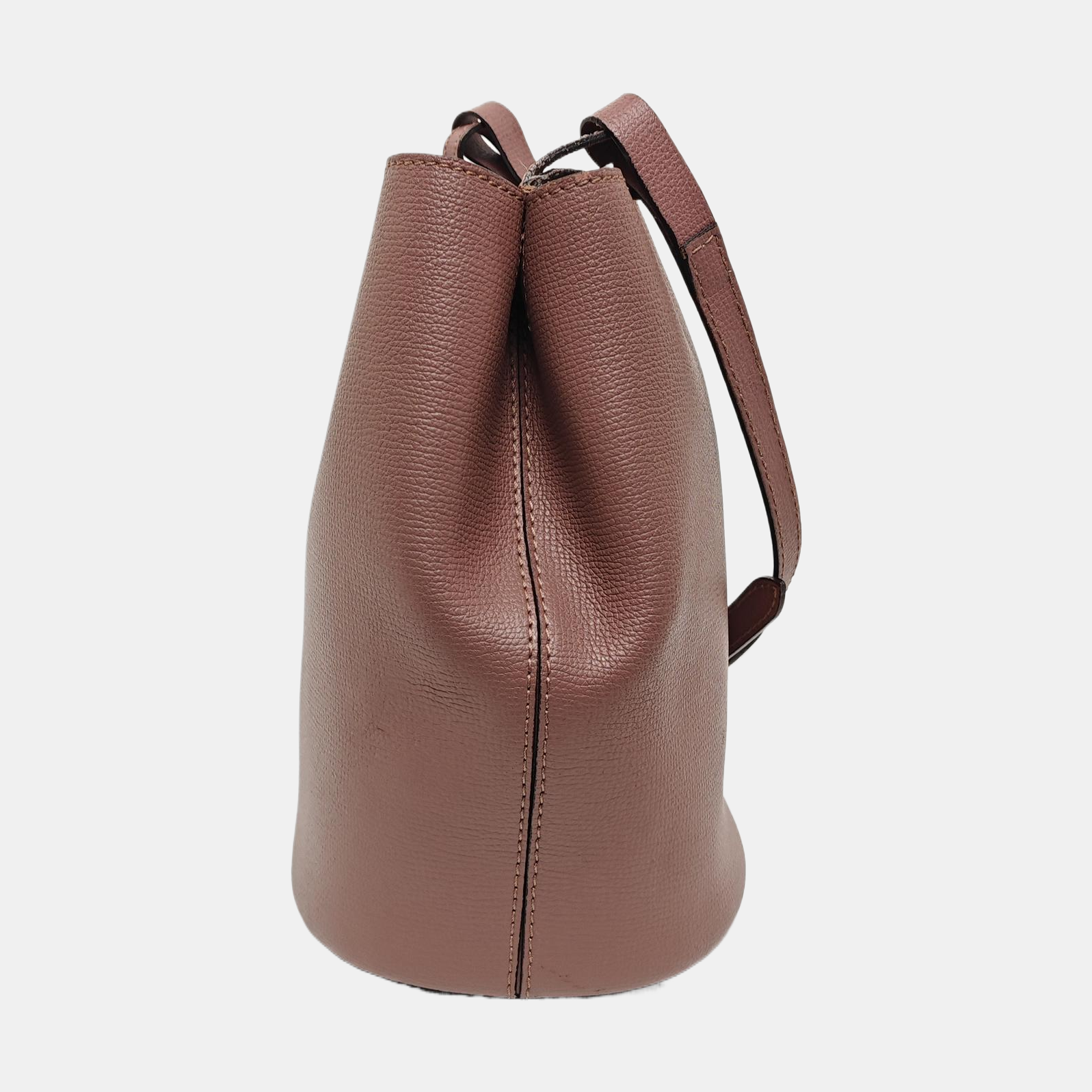 Calfskin Bucket Bag Beige