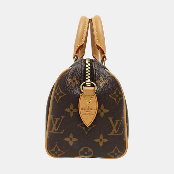 SPEEDY 20 Monogram Coated Canvas Brown