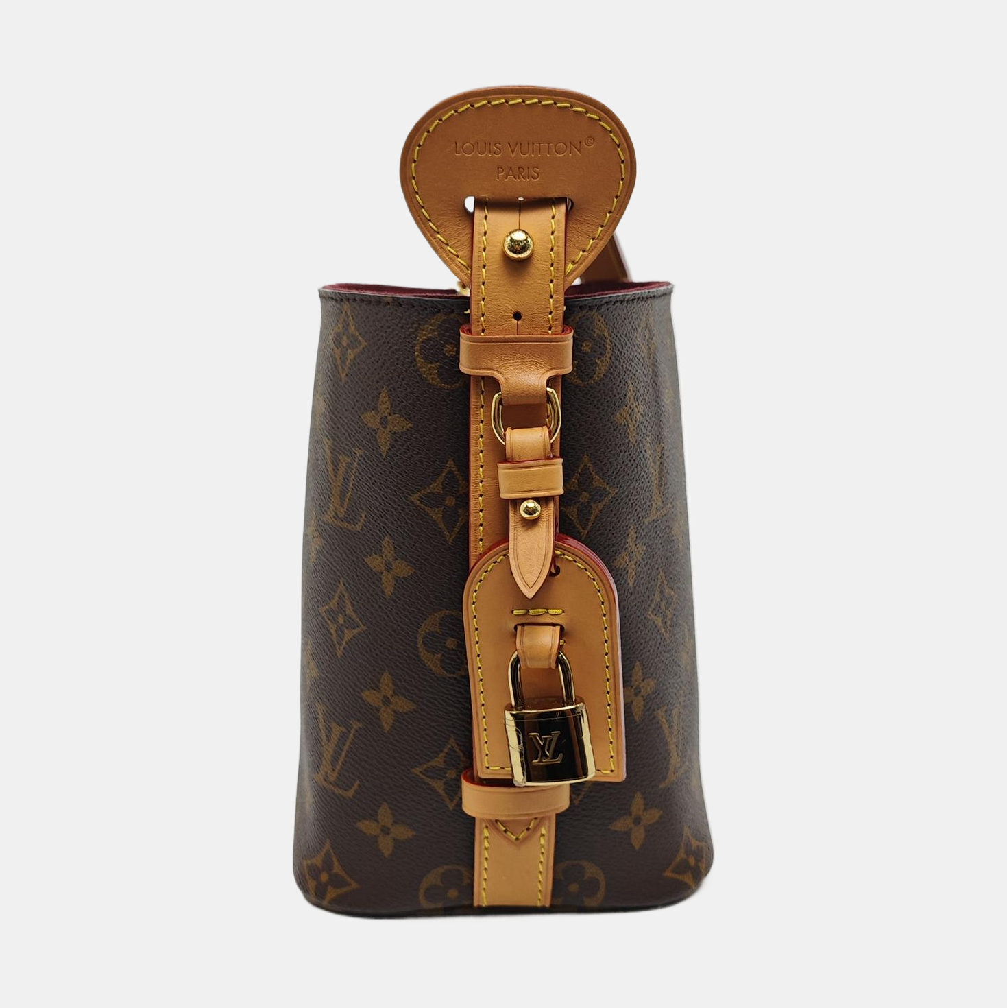 ALL IN BB Monogram Coated Canvas Brown