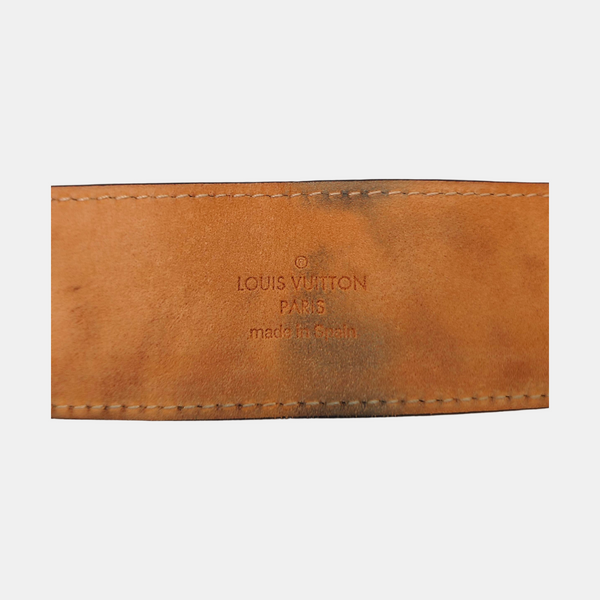Coated Canvas Belt Brown