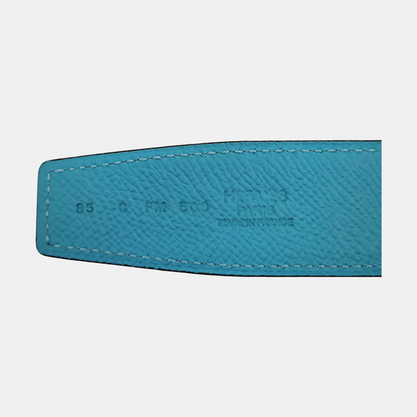 Leather Belt Blue