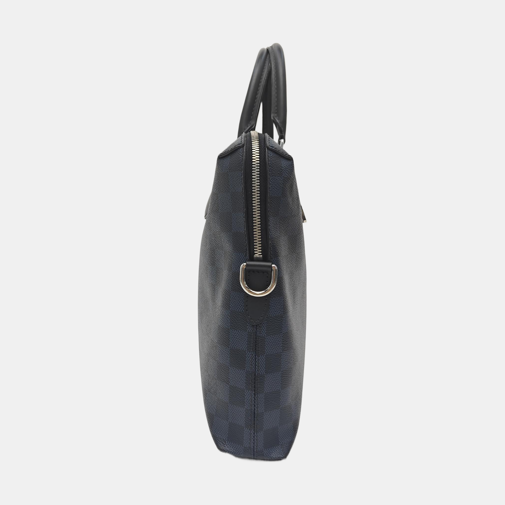 PORTE-DOCUMENTS Damier Coated Canvas Blue