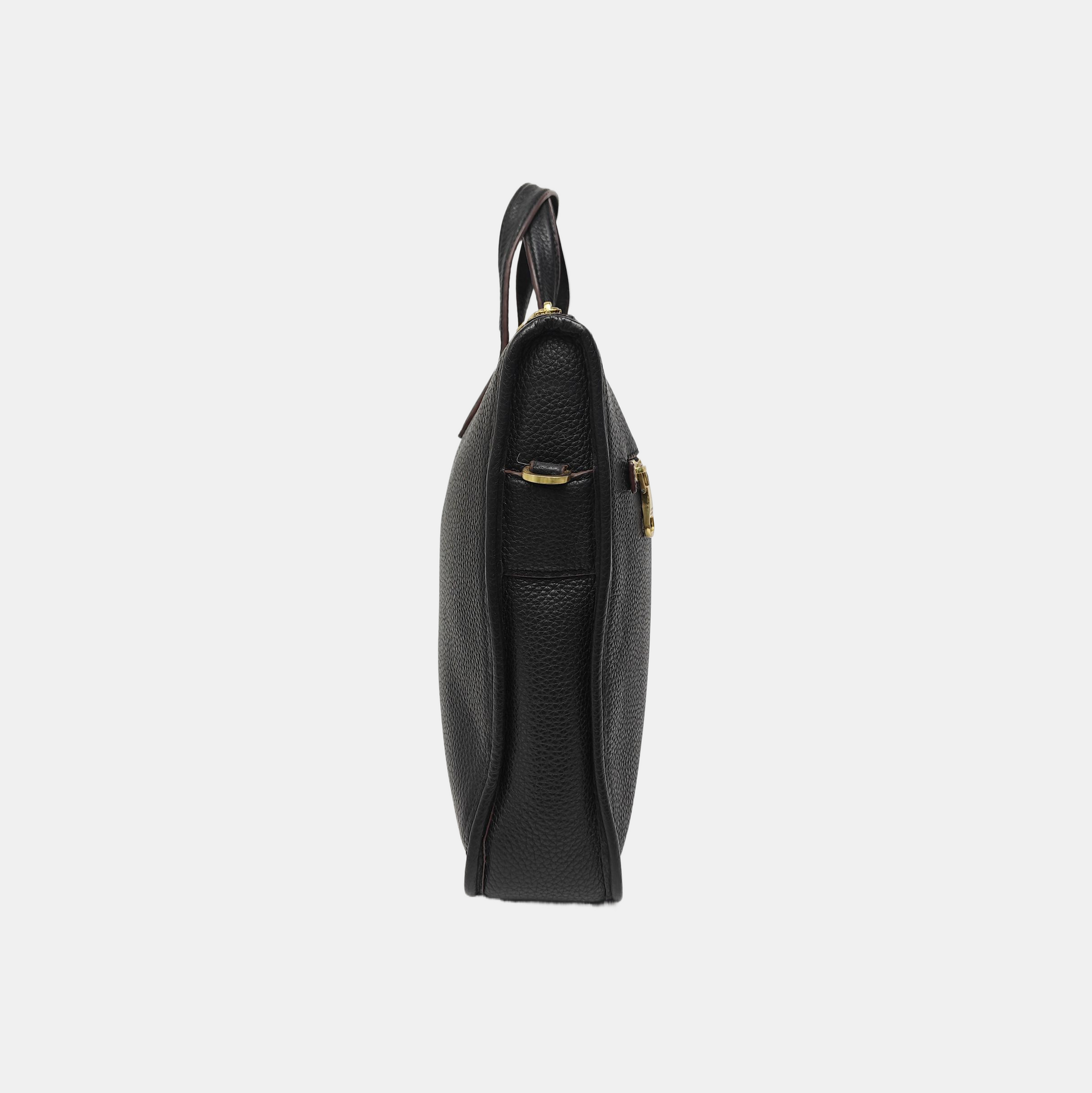 Calfskin Shoulder Bag Black