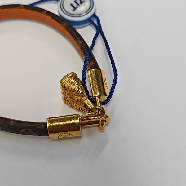 Brazalete ALMA de cuero marrón