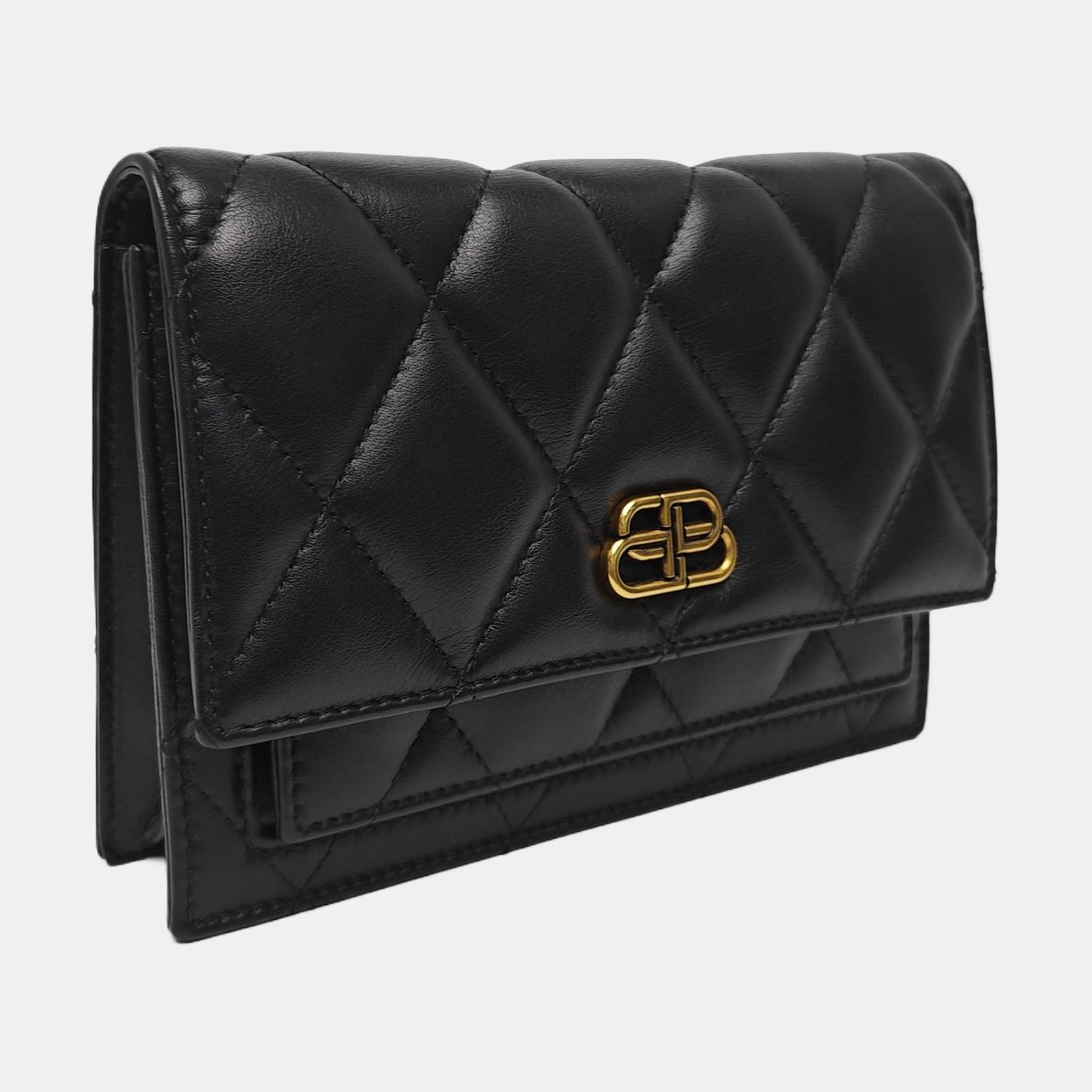 Sharp Quilted Calfskin Black