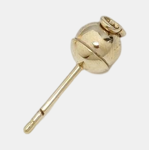 La Petite Tribale Metal Gold Stud Earrings