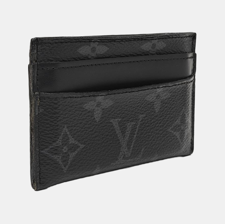 Monogram Coated Canvas Clutch Black