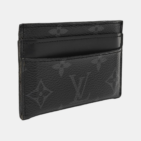 Monogram Coated Canvas Clutch Black