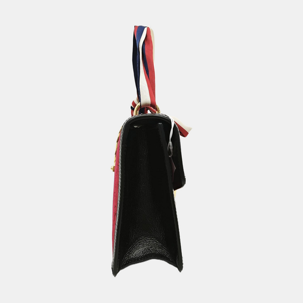 Sylvie Small Monogram Velvet Red