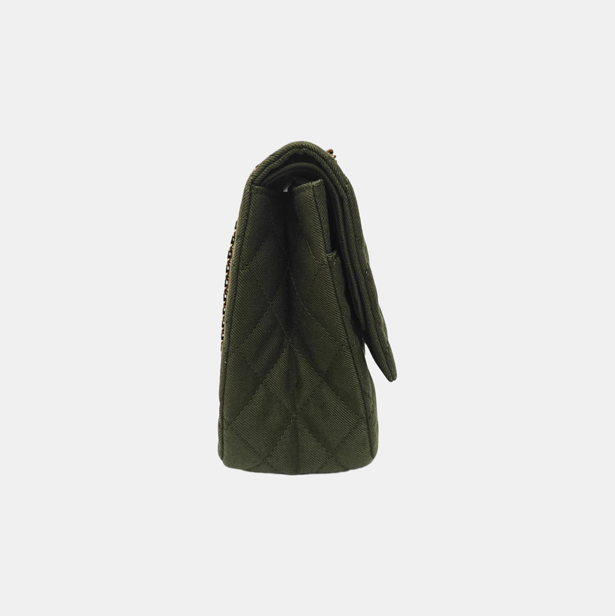 2.55 227 Quilted Canvas Green