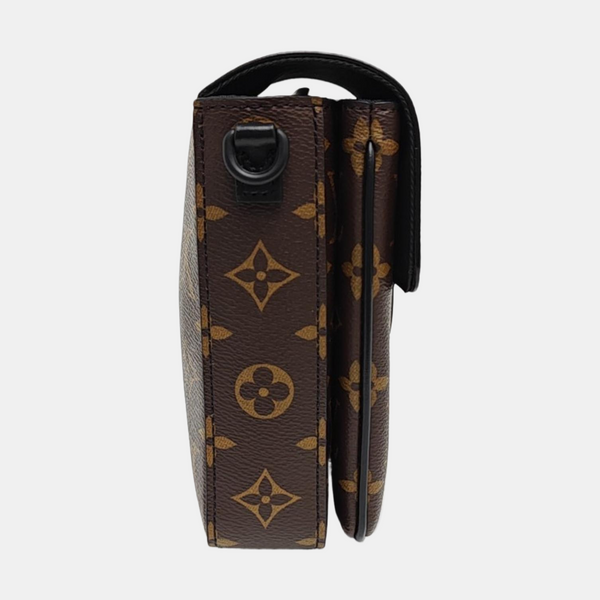 S LOCK Mini Monogram Coated Canvas Brown