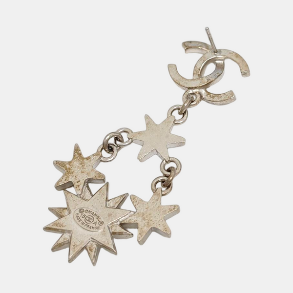 Metal Silver Earrings