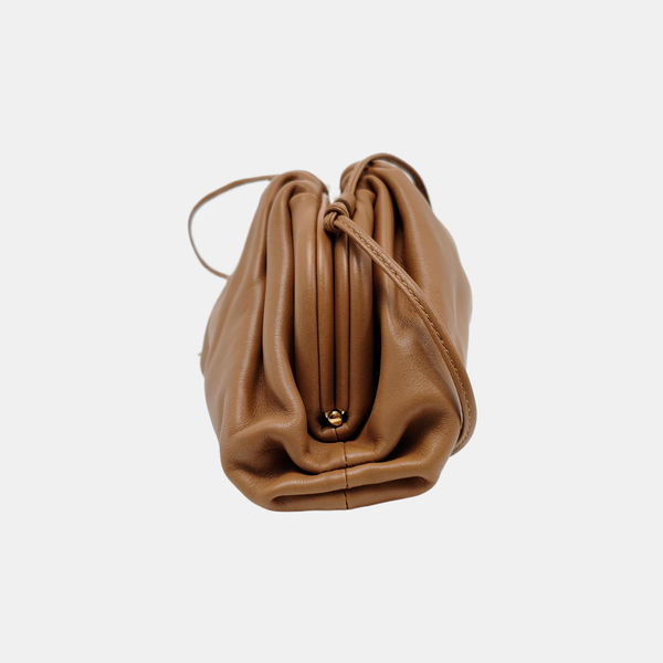 Authenticated pre-owned  The Pouch Mini Calfskin Brown - Shoulder Bag at Looply