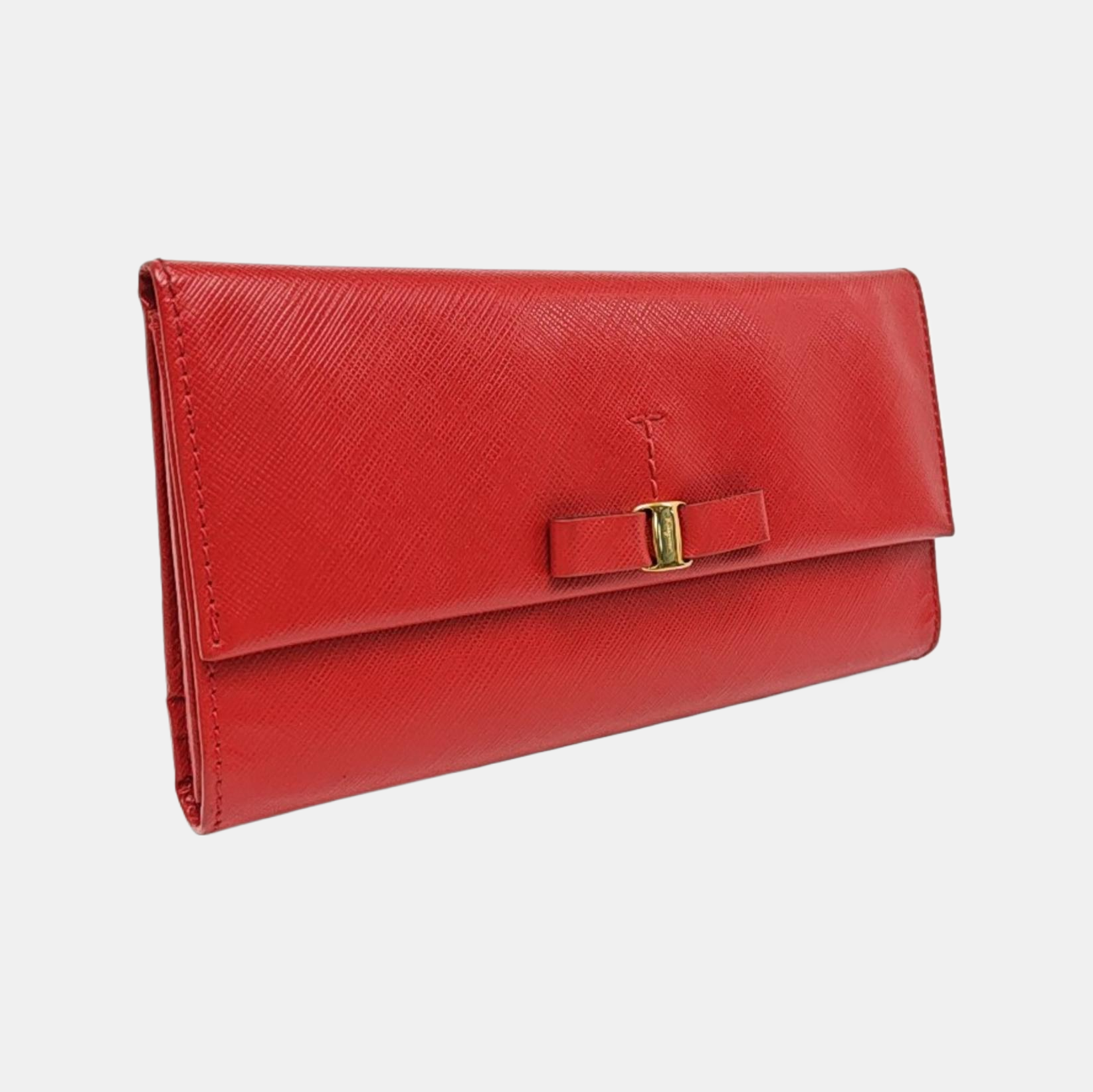 Vara Calfskin Red Wallet