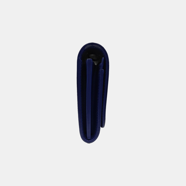 Quilted Fabric Shoulder Bag Blue