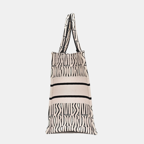 Book Tote Medium Canvas White