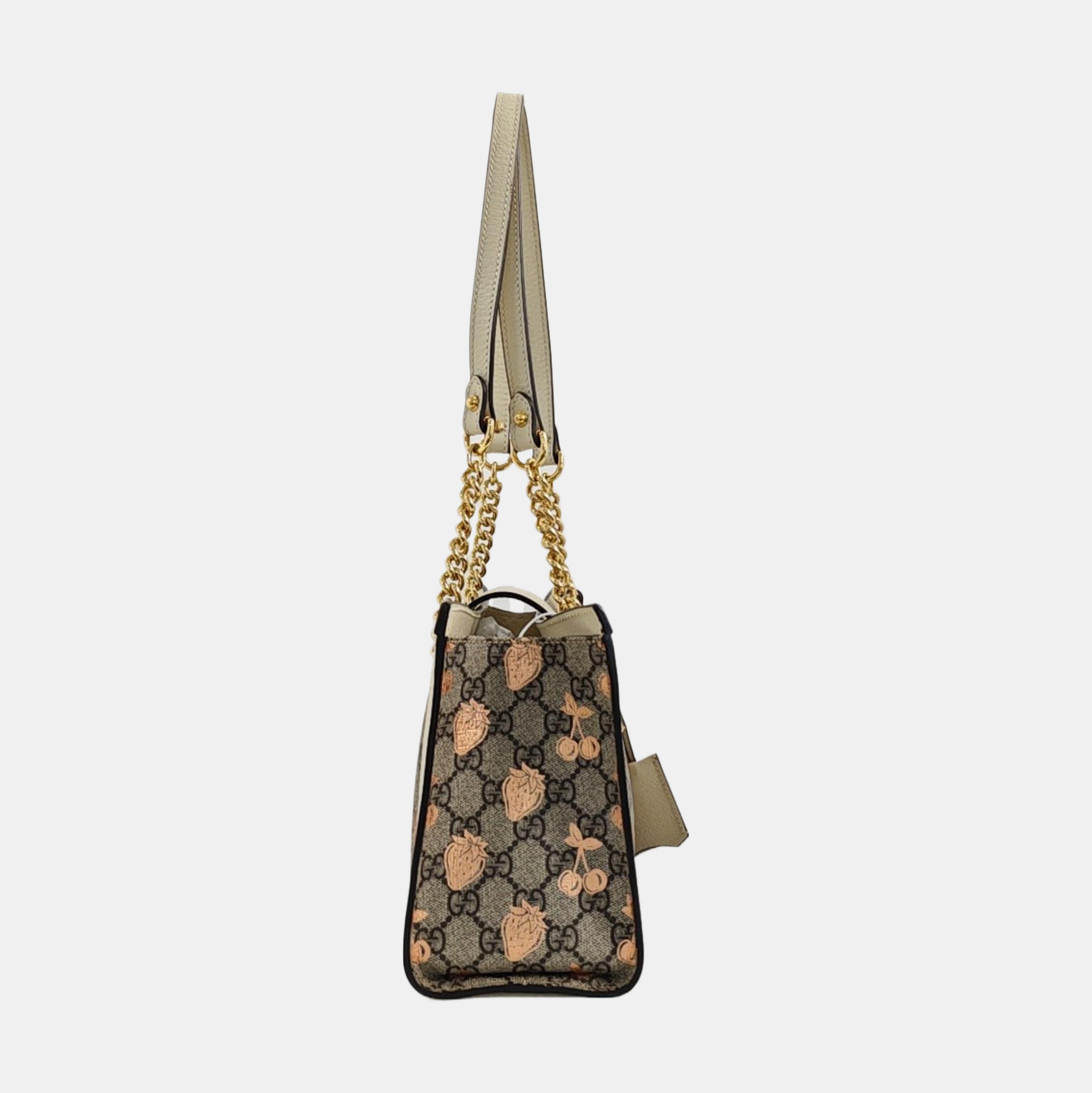 Padlock Small Coated Canvas Beige