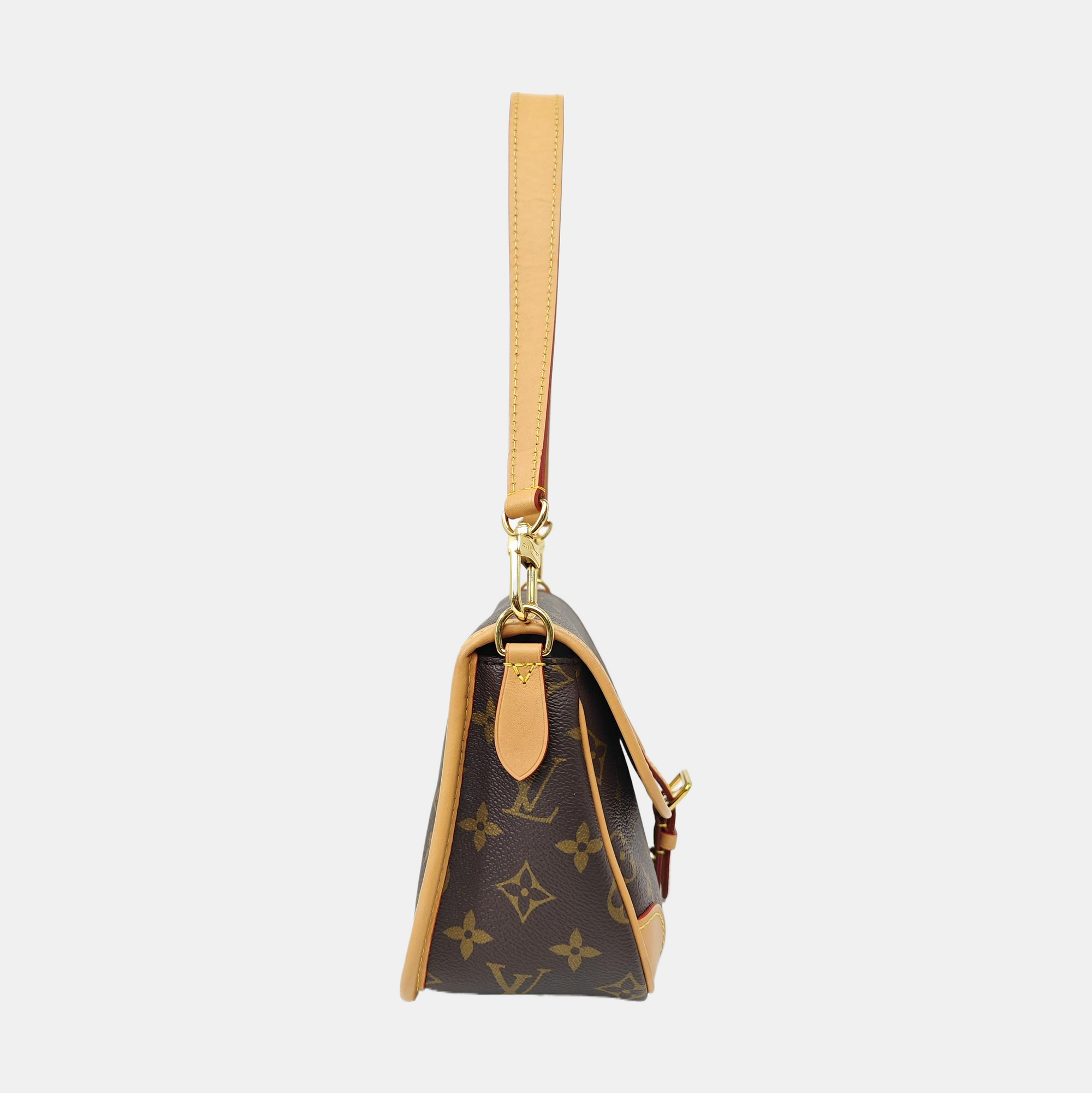 DIANE Monogram Coated Canvas Brown