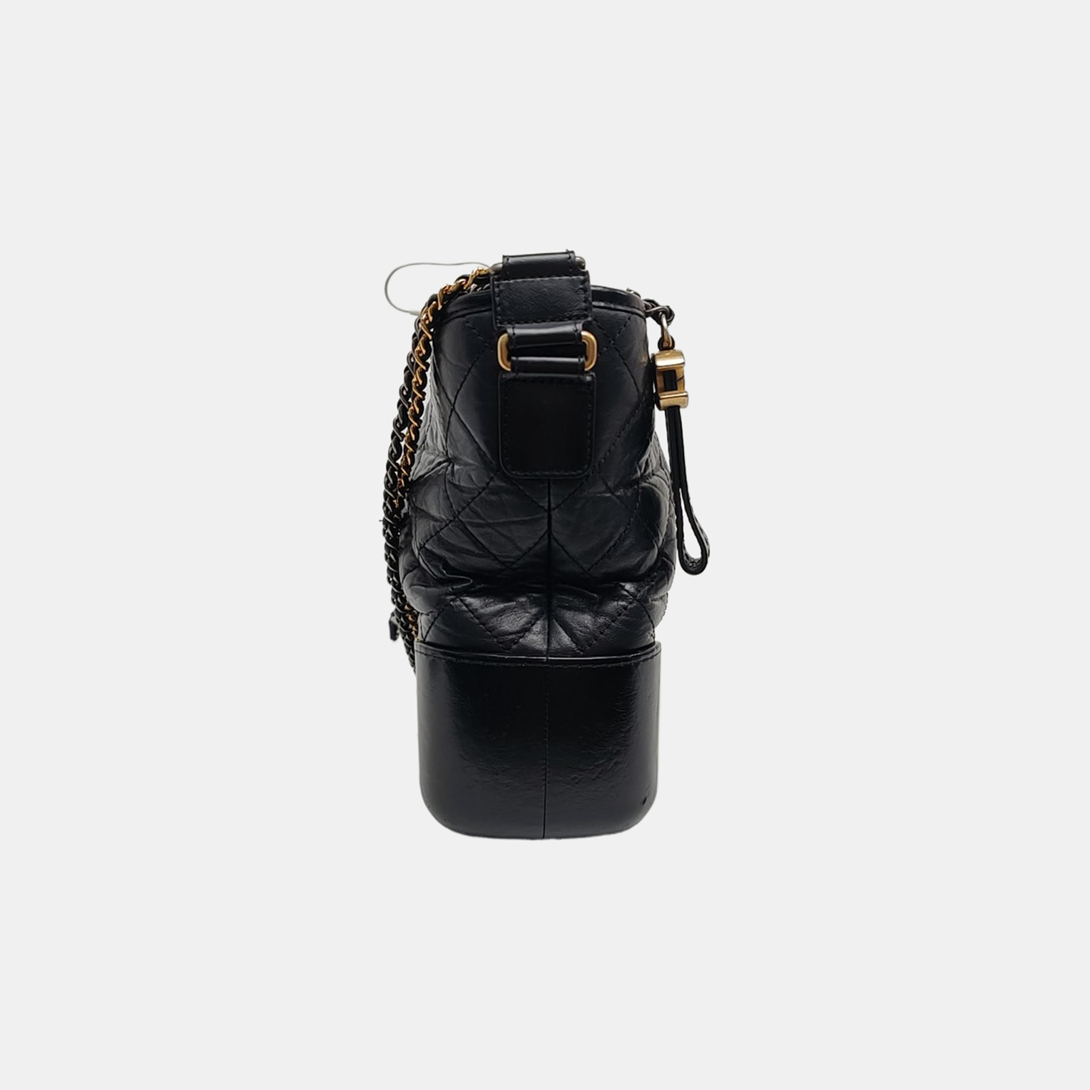 GABRIELLE Medium Quilted Calfskin Black