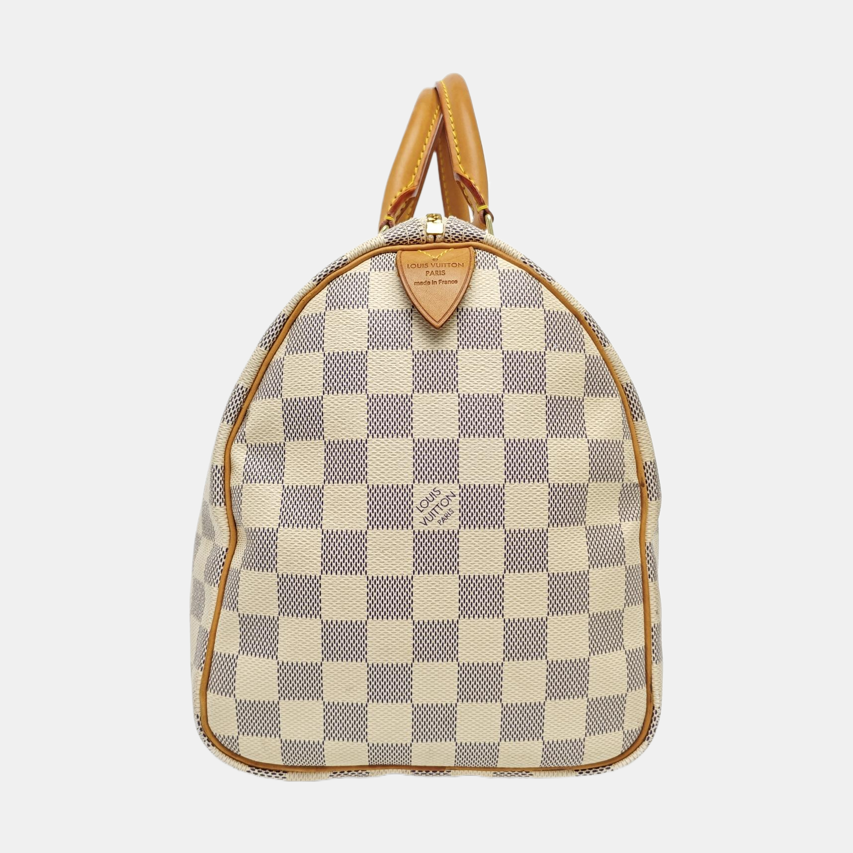 SPEEDY 30 Damier Azur Coated Canvas White