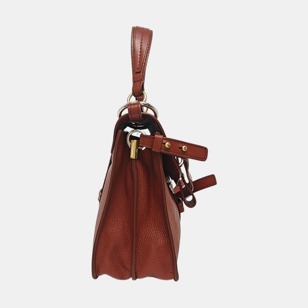 Aby Small Calfskin Brown