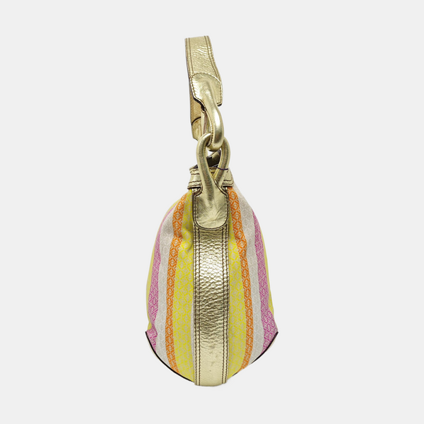 Canvas Top Handle Bag Multicolor