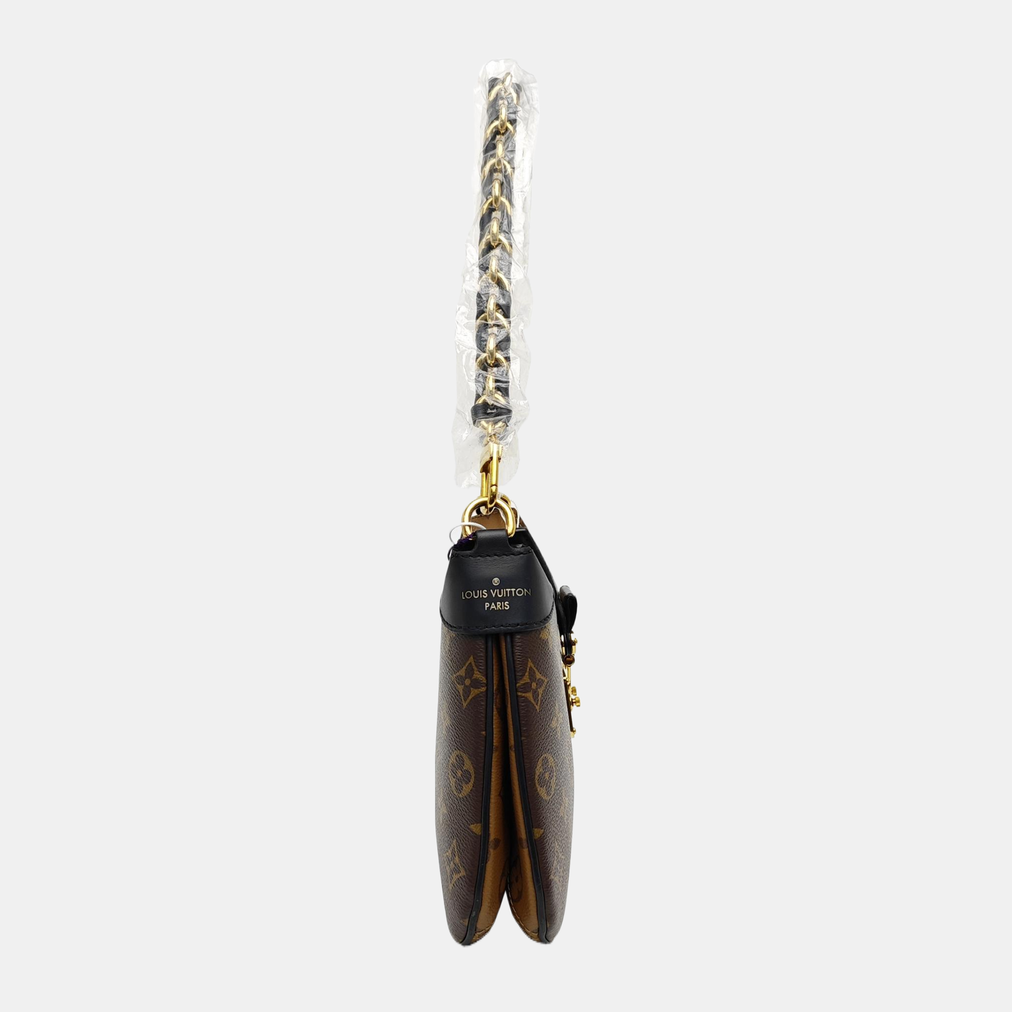TWINNY Monogram Coated Canvas Brown