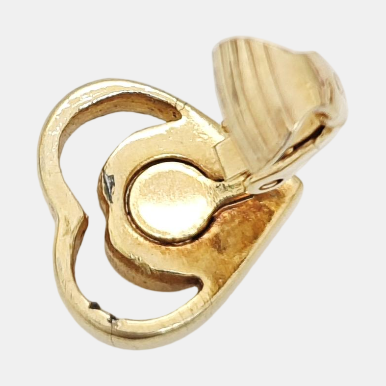 Metal Gold Clip On Earrings