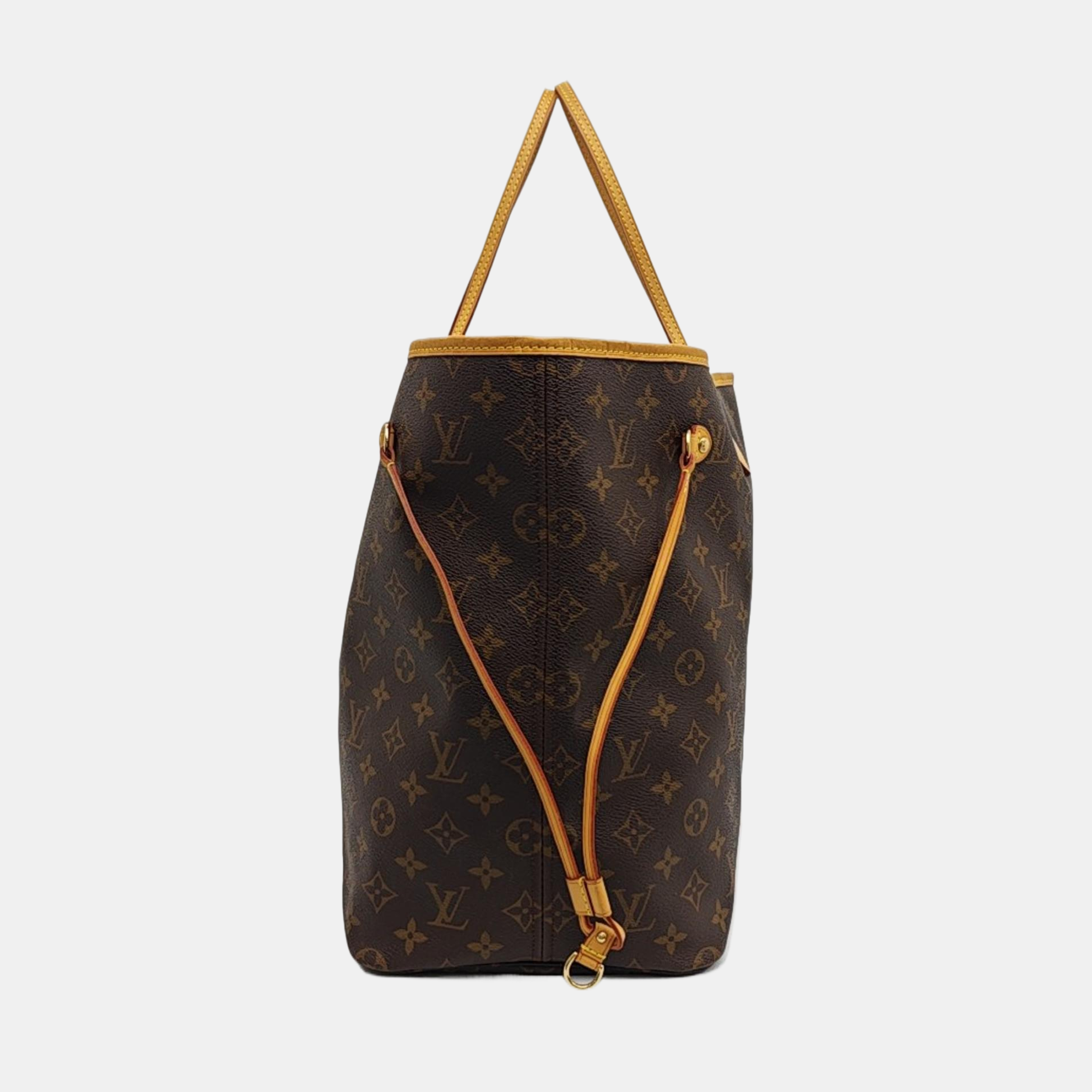 NEVERFULL GM Monogram Coated Canvas Brown