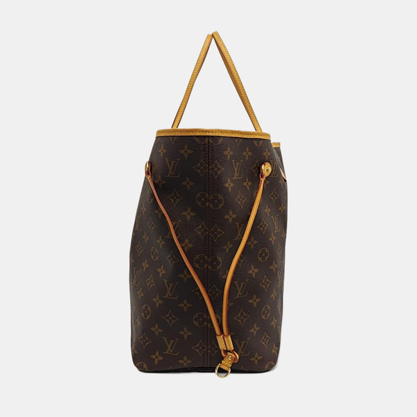 NEVERFULL GM Monogram Coated Canvas Brown
