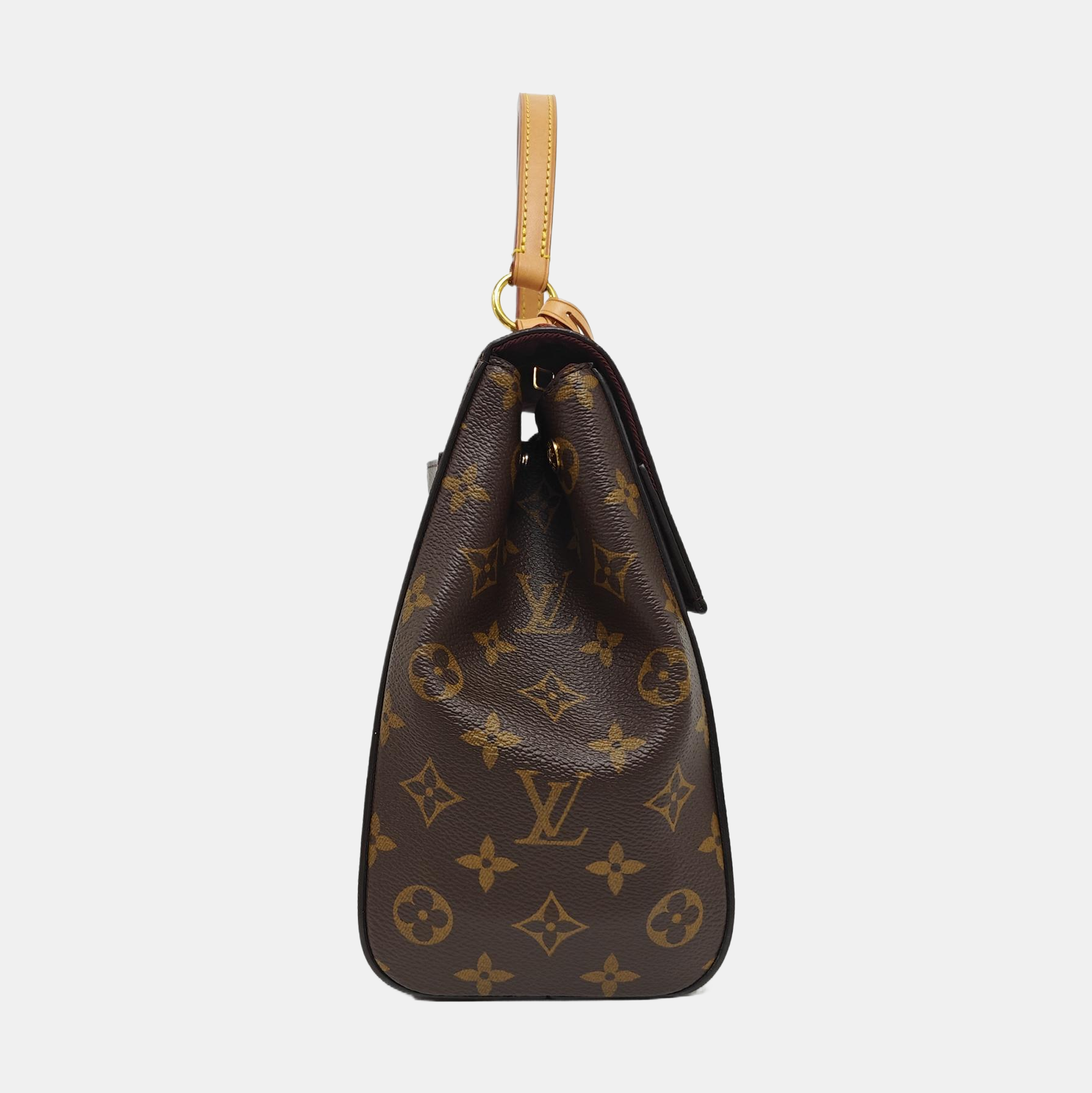 CLUNY MM Monogram Coated Canvas Brown