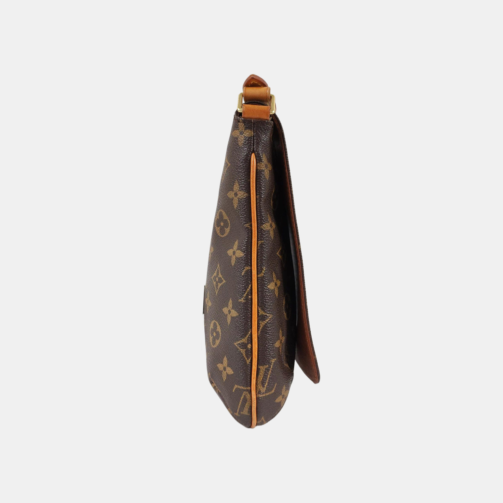 MUSETTE TANGO PM Lona recubierta Monogram marrón