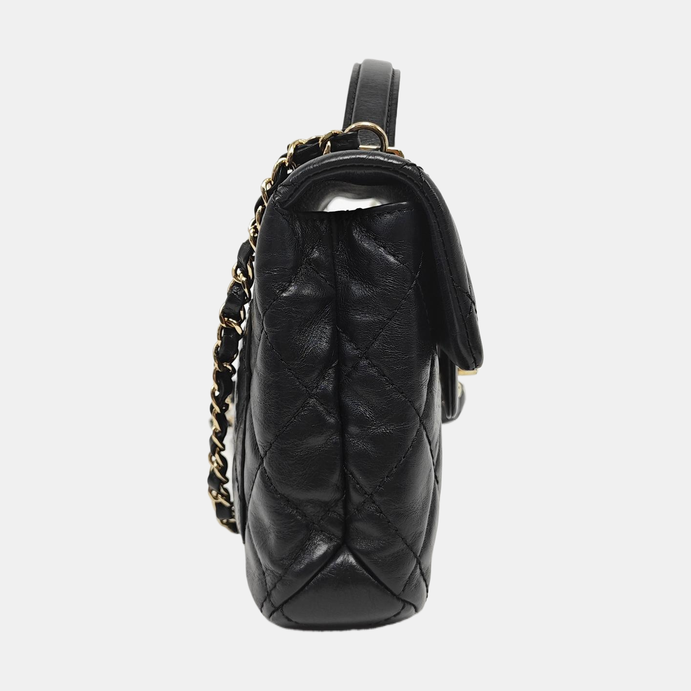 TRENDY CC Quilted Calfskin Black