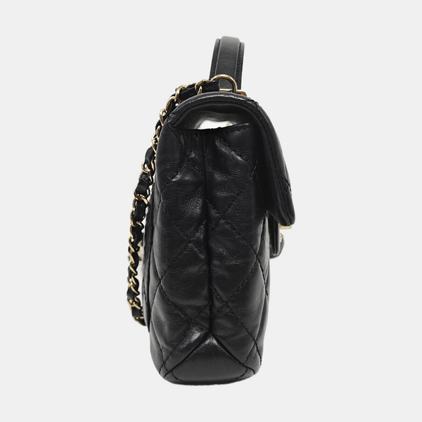 TRENDY CC Quilted Calfskin Black