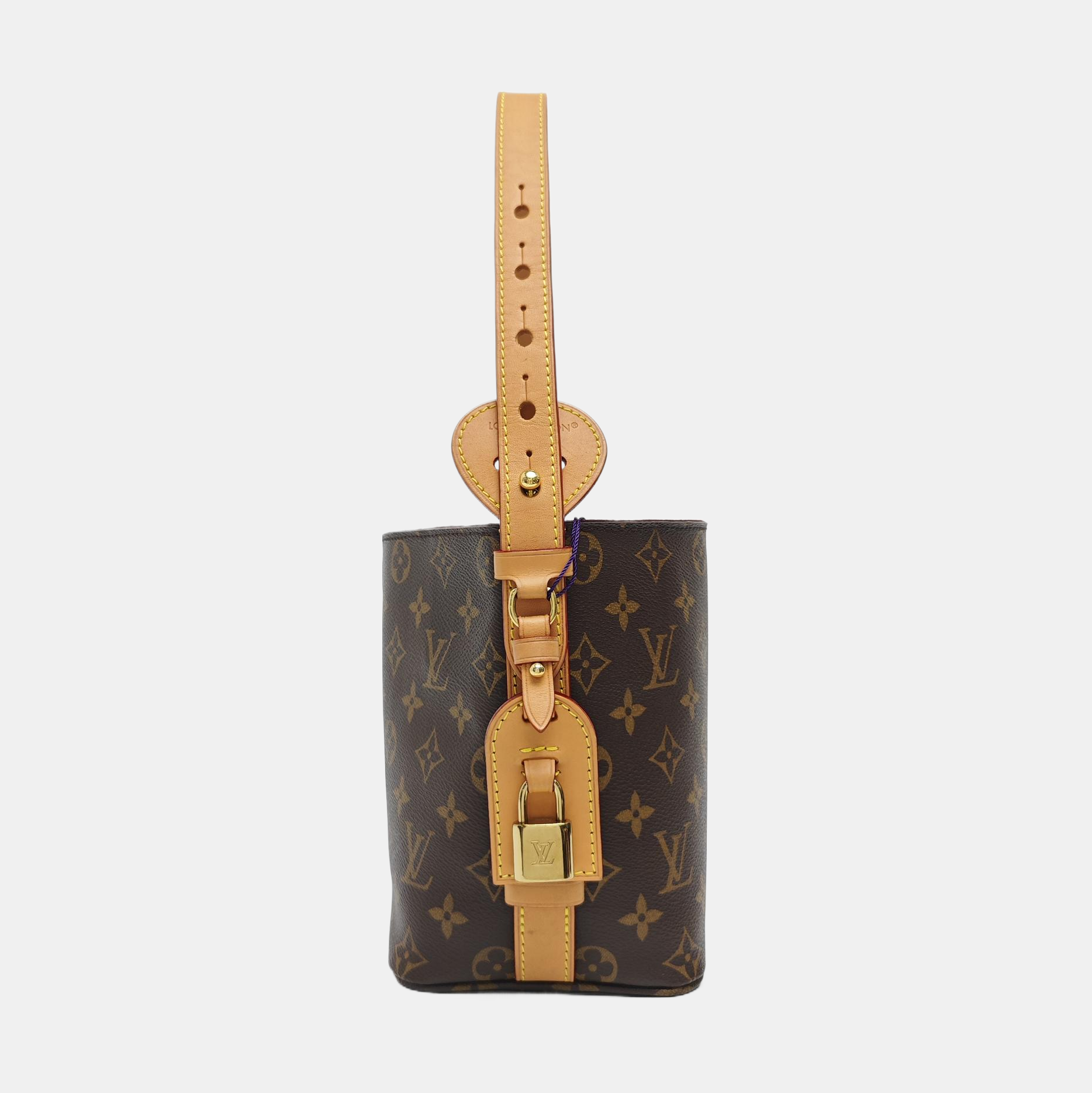ALL IN Monogram Coated Canvas Brown