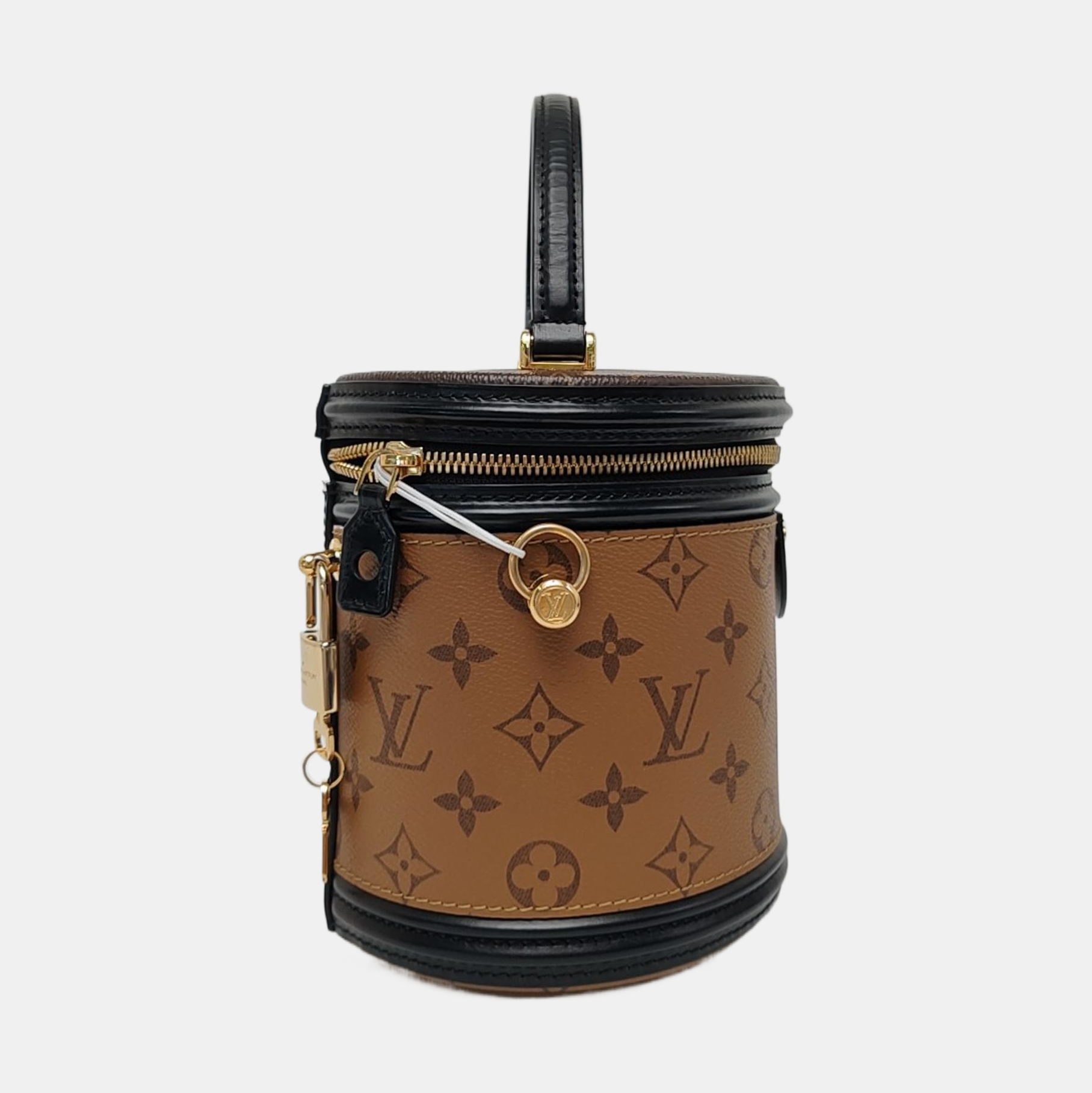 CANNES PM Monogram Coated Canvas Brown
