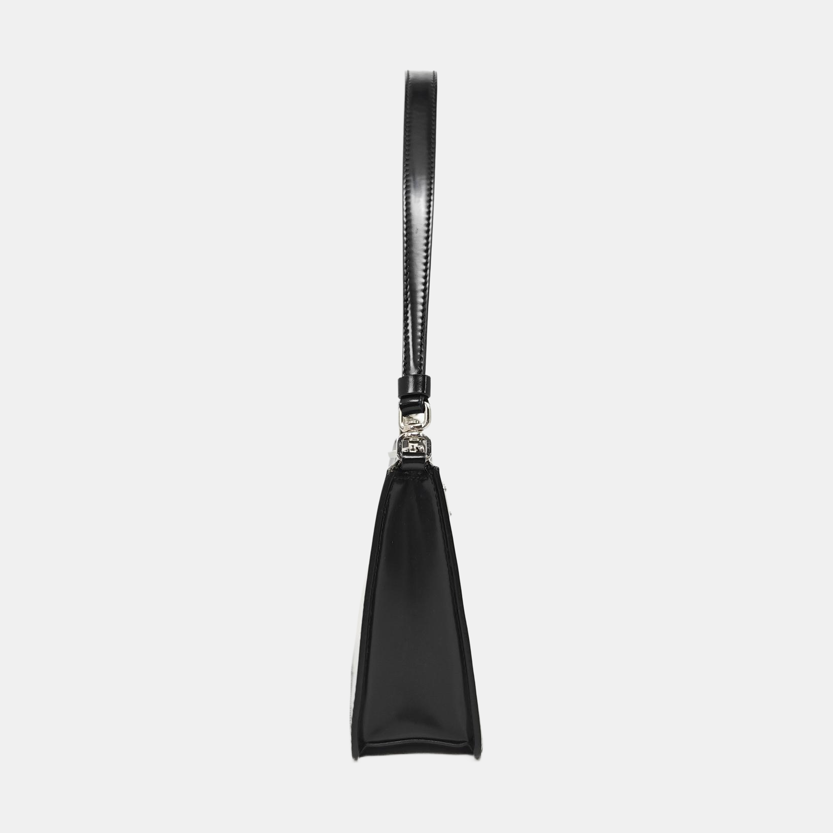 Calfskin Top Handle Bag Mini Black