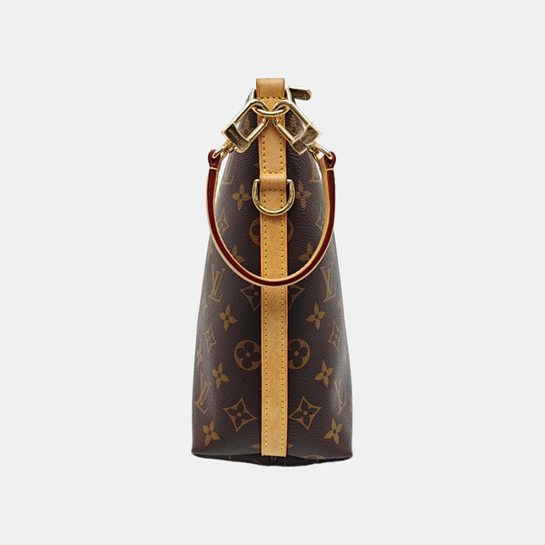 Monogram Coated Canvas Shoulder Bag Brown