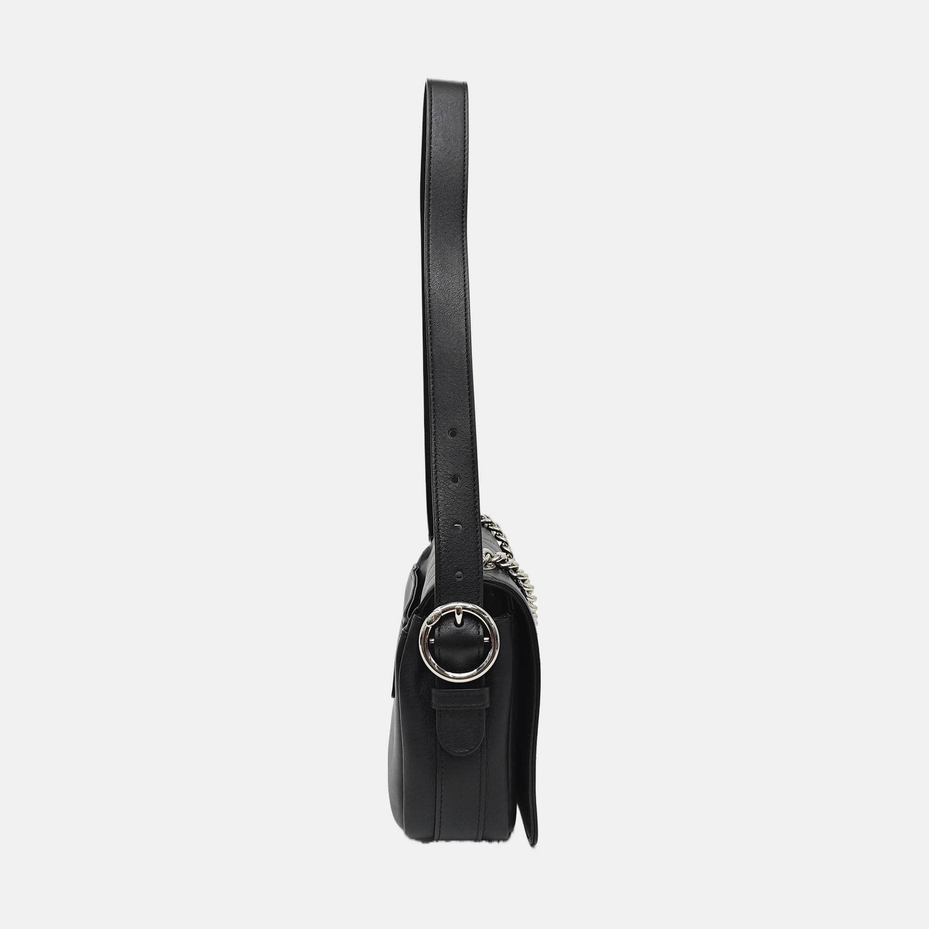 Calfskin Shoulder Bag Black