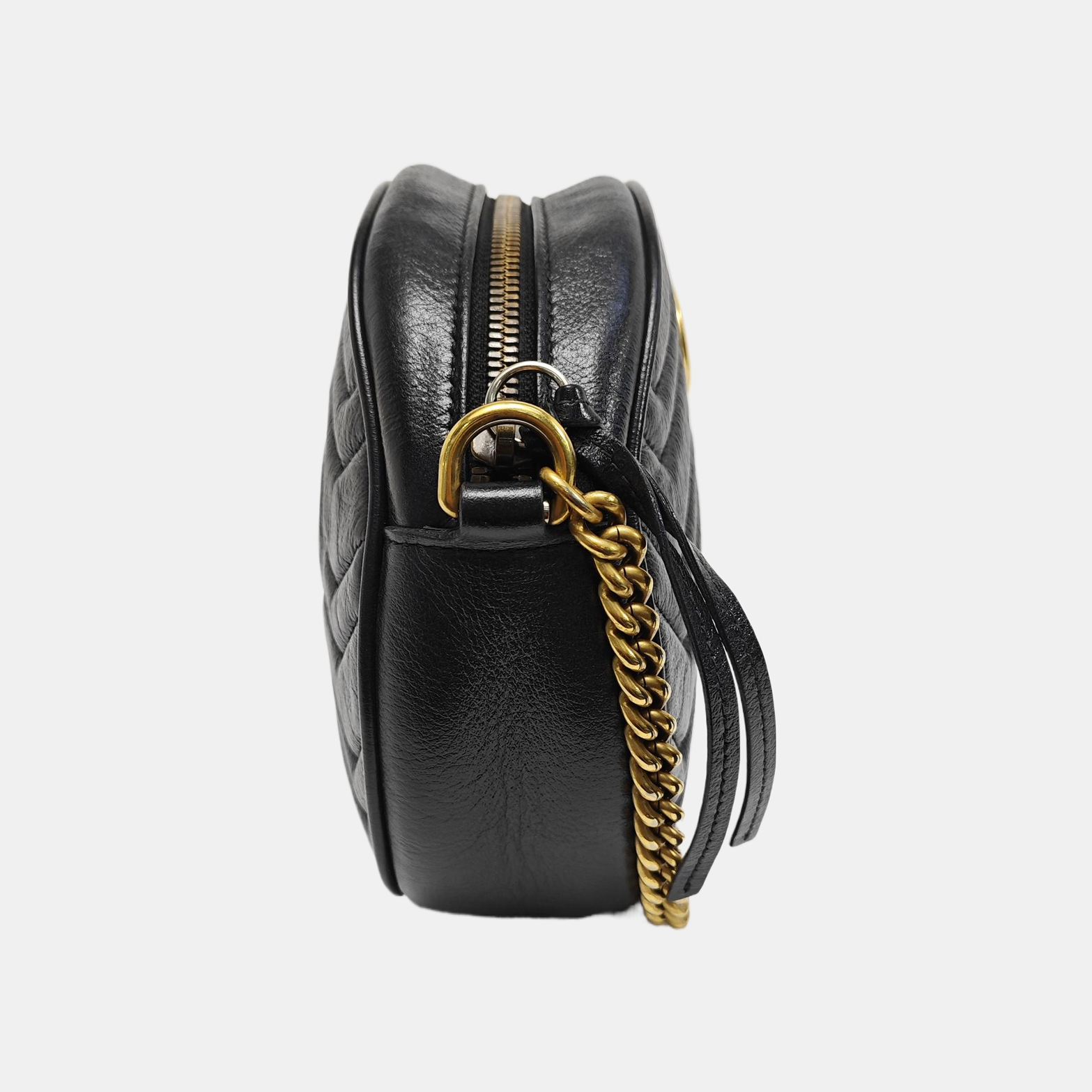 GG Marmont Mini Quilted Calfskin Black