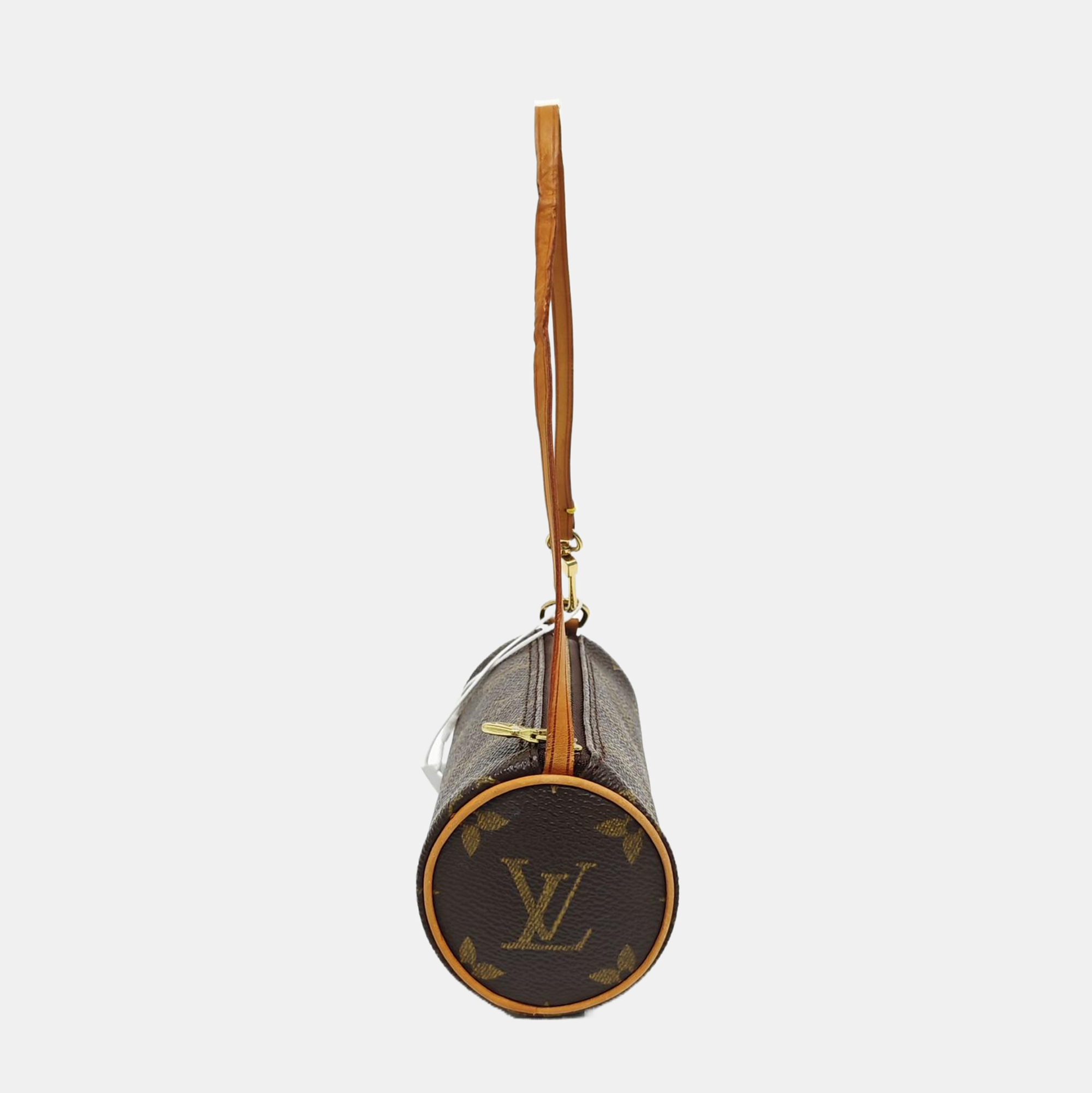 PAPILLON Mini Monogram Coated Canvas Brown