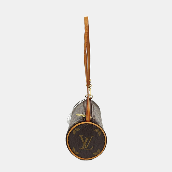 PAPILLON Mini Monogram Coated Canvas Brown