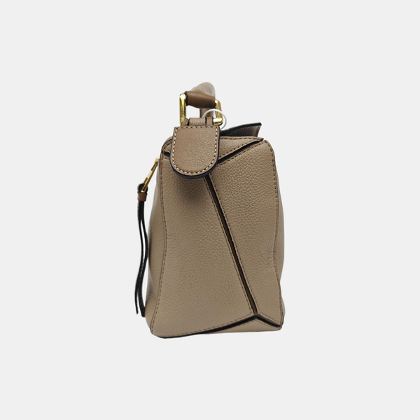 Puzzle Small Calfskin Beige