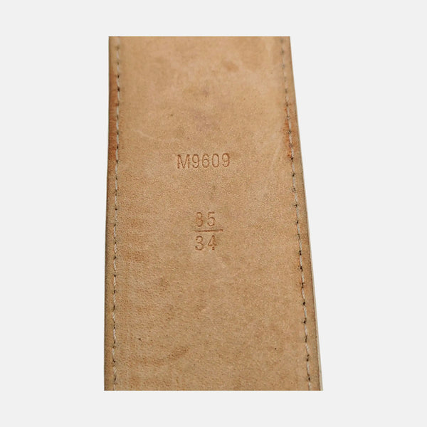 Coated Canvas Belt White
