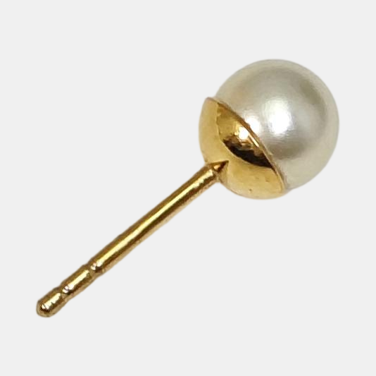 Dior Tribales Metal White Stud Earrings