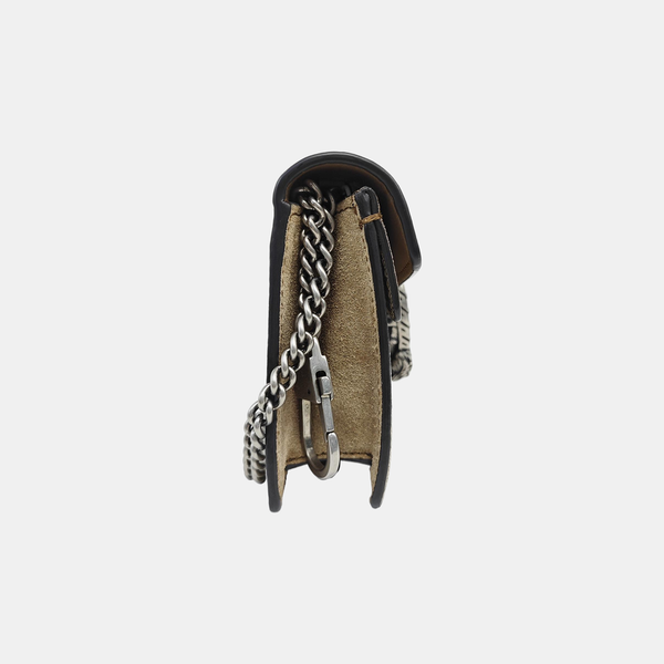 Dionysus Super Mini Monogram Coated Canvas Beige