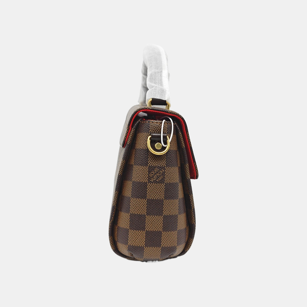 CROISETTE Damier Ebene Coated Canvas Brown