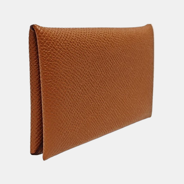 Calvi Epsom Brown Card Holder